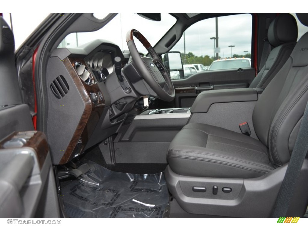 2015 F250 Super Duty Platinum Crew Cab 4x4 - Ruby Red / Platinum Black photo #6