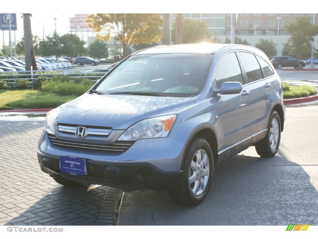 2007 CR-V EX-L - Glacier Blue Metallic / Gray photo #2