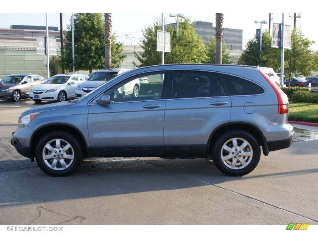 2007 CR-V EX-L - Glacier Blue Metallic / Gray photo #6