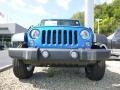 2015 Hydro Blue Pearl Jeep Wrangler Unlimited Sport S 4x4  photo #7