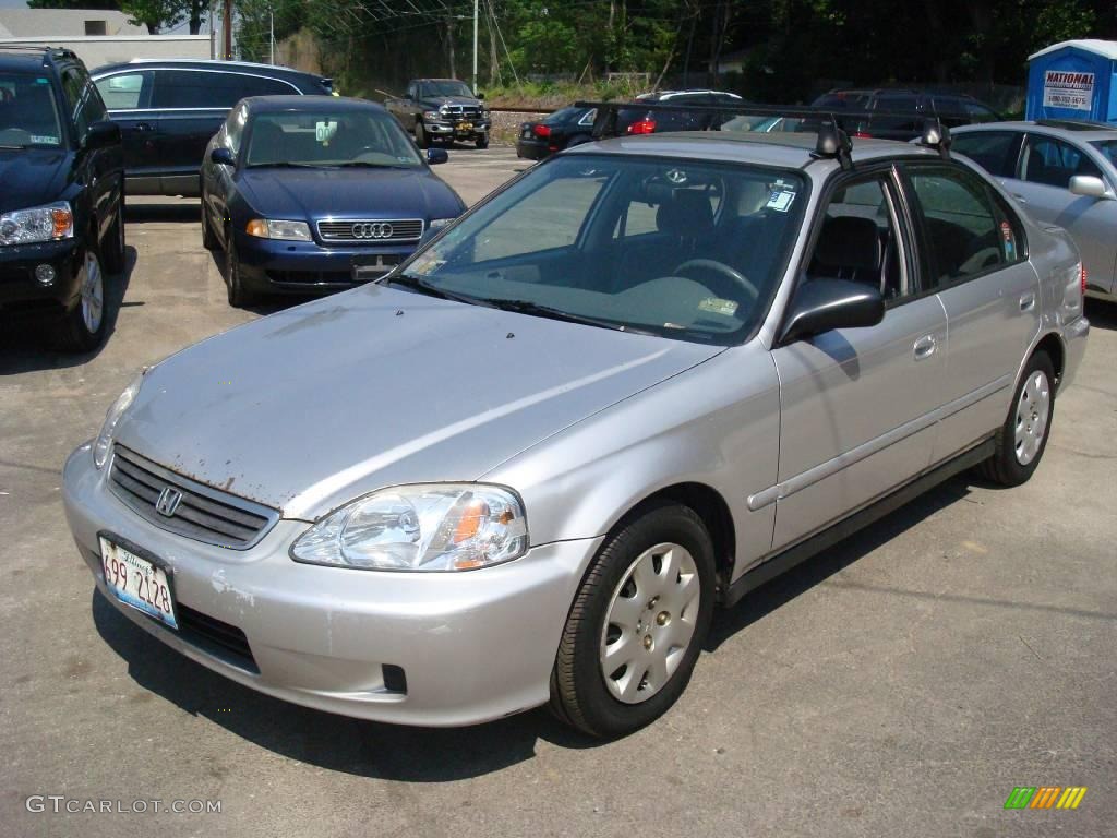 1999 Civic VP Sedan - Vogue Silver Metallic / Gray photo #1