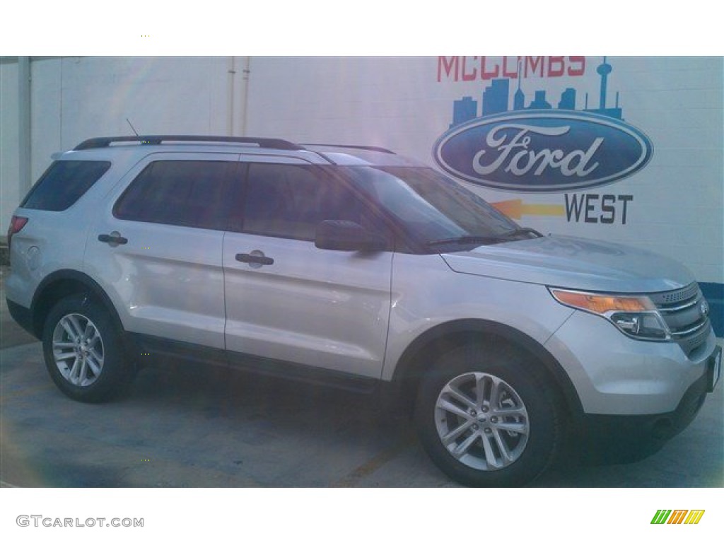 2015 Explorer FWD - Ingot Silver / Medium Light Stone photo #3