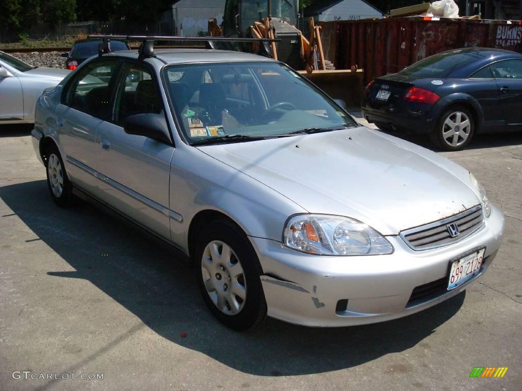 1999 Civic VP Sedan - Vogue Silver Metallic / Gray photo #4