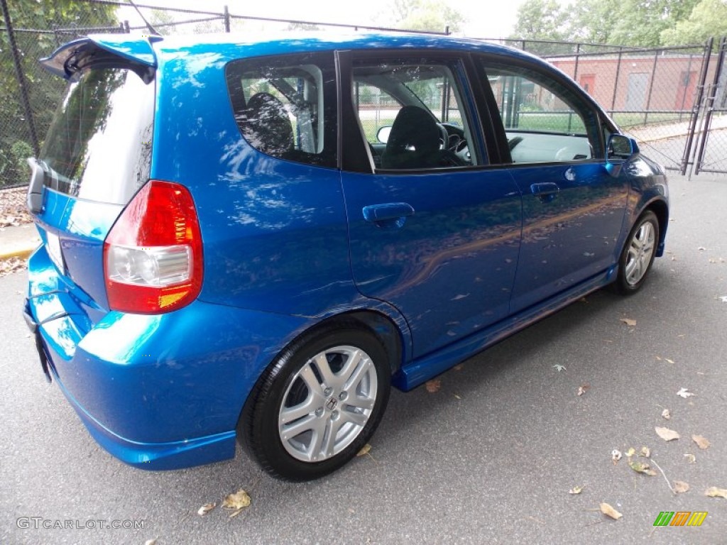 2007 Fit Sport - Vivid Blue Pearl / Black photo #5