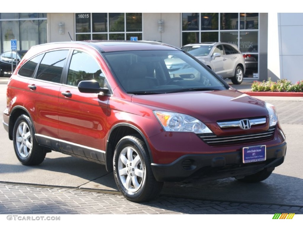 2008 CR-V EX - Tango Red Pearl / Gray photo #3