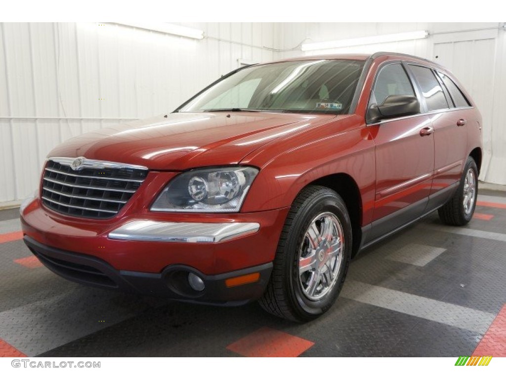 2004 Pacifica AWD - Inferno Red Pearl / Dark Slate Gray photo #3