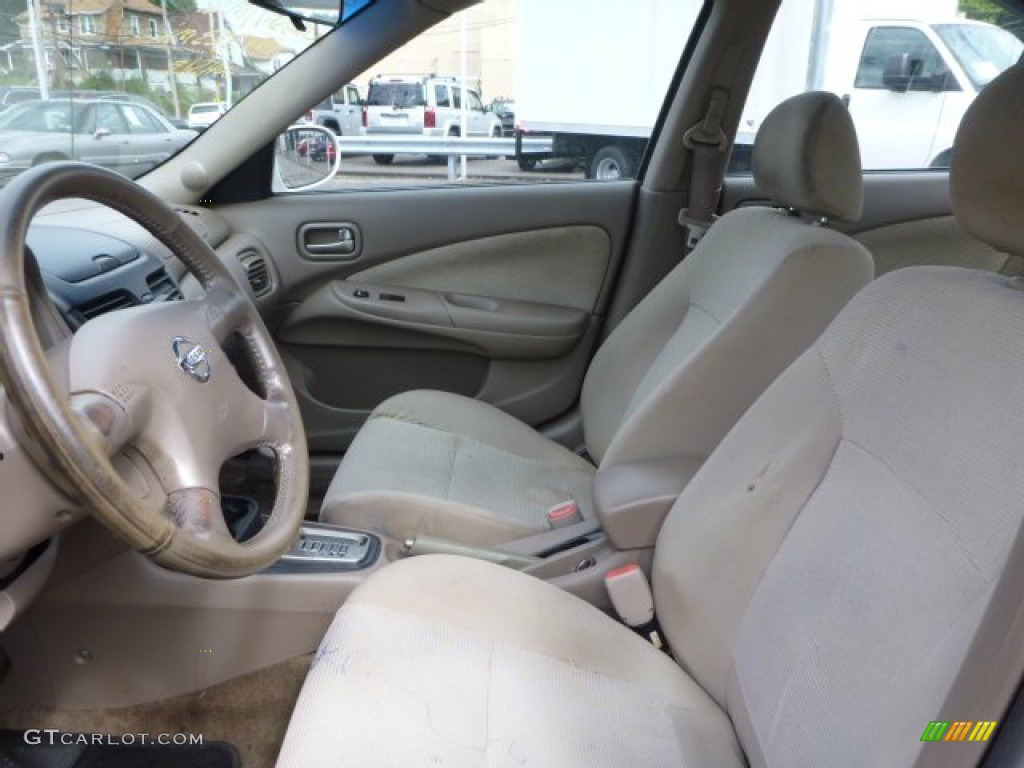 2004 Sentra 2.5 S - Cloud White / Taupe photo #2