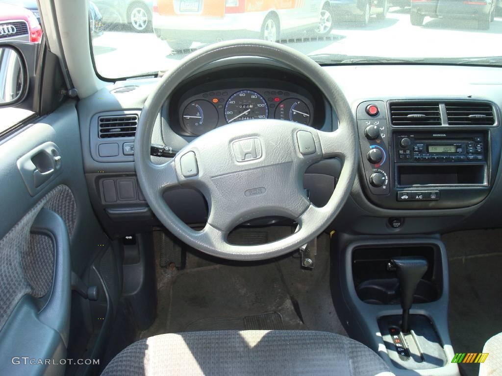 1999 Civic VP Sedan - Vogue Silver Metallic / Gray photo #22