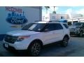 2015 White Platinum Ford Explorer XLT  photo #1