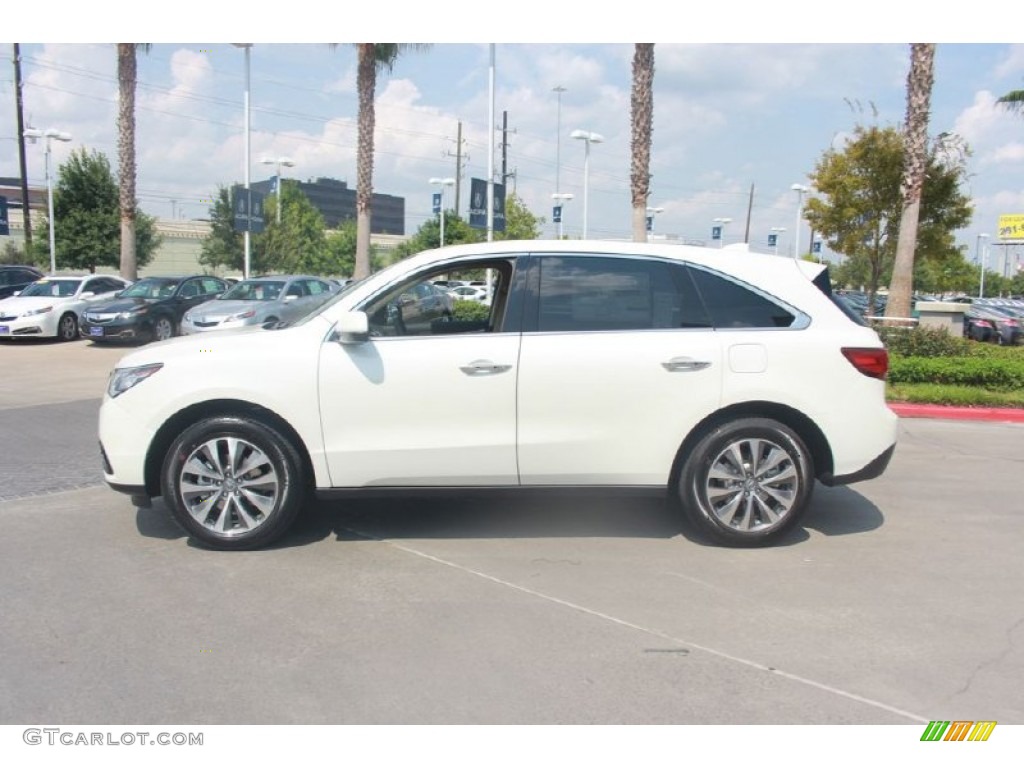 2015 MDX SH-AWD Technology - White Diamond Pearl / Parchment photo #4