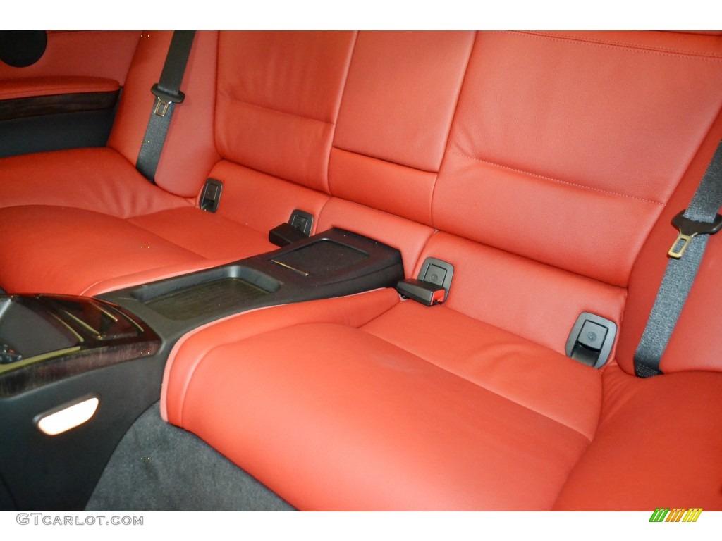 2011 3 Series 328i Coupe - Jet Black / Coral Red/Black Dakota Leather photo #16
