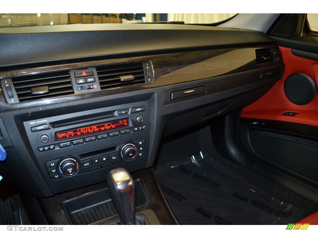 2011 3 Series 328i Coupe - Jet Black / Coral Red/Black Dakota Leather photo #19