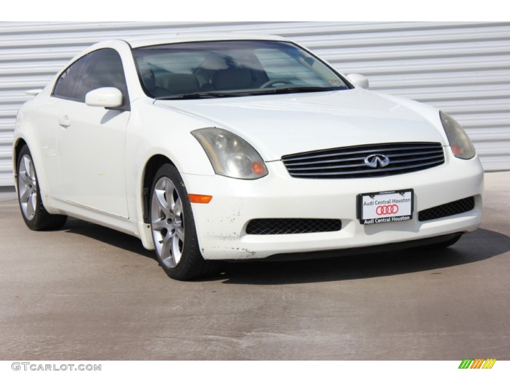 2004 G 35 Coupe - Ivory White Pearl / Beige photo #1