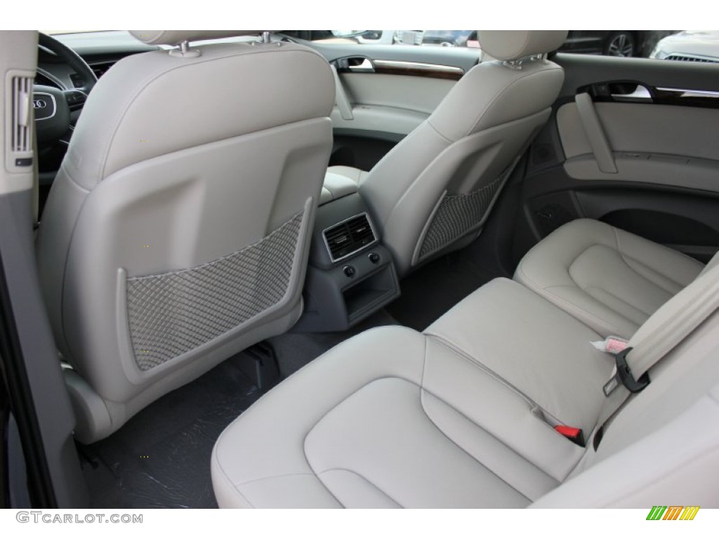 Limestone Gray Interior 2015 Audi Q7 3.0 TDI Premium Plus quattro Photo #97143314
