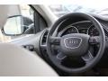 Limestone Gray Steering Wheel Photo for 2015 Audi Q7 #97143338