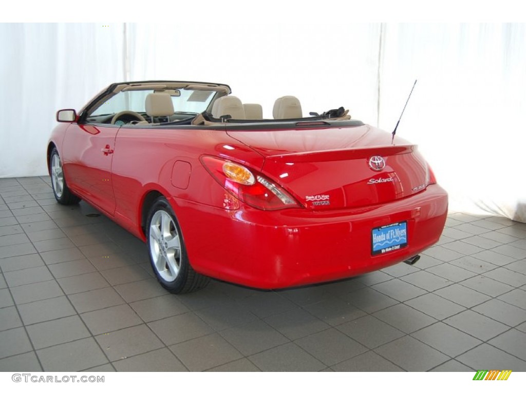 2006 Solara SLE V6 Convertible - Absolutely Red / Ivory photo #8