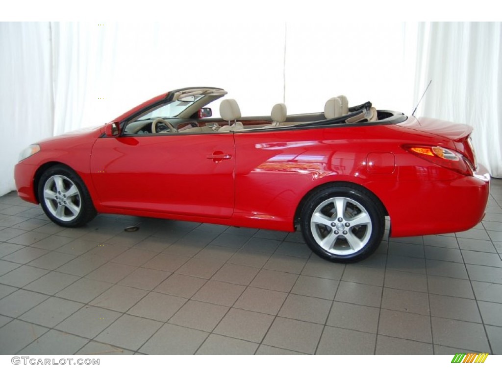 2006 Solara SLE V6 Convertible - Absolutely Red / Ivory photo #11