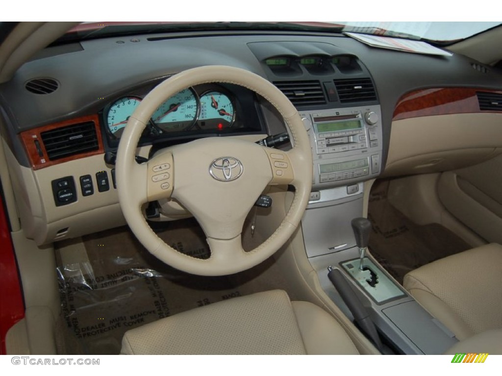 2006 Solara SLE V6 Convertible - Absolutely Red / Ivory photo #13