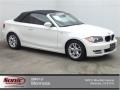 Alpine White 2009 BMW 1 Series 128i Convertible