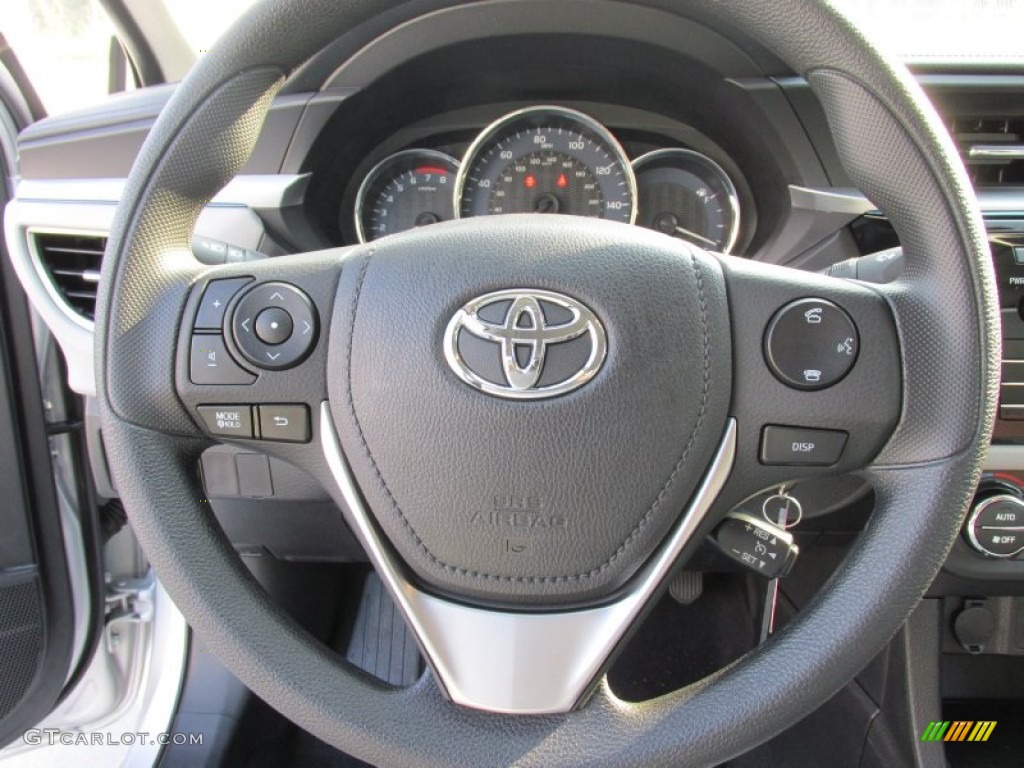 2015 Toyota Corolla LE Plus Ash Steering Wheel Photo #97146116