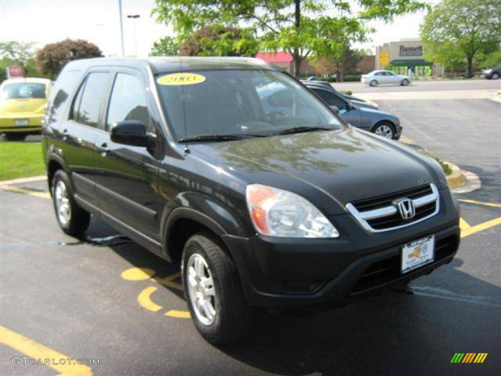 2003 CR-V EX 4WD - Nighthawk Black Pearl / Black photo #6