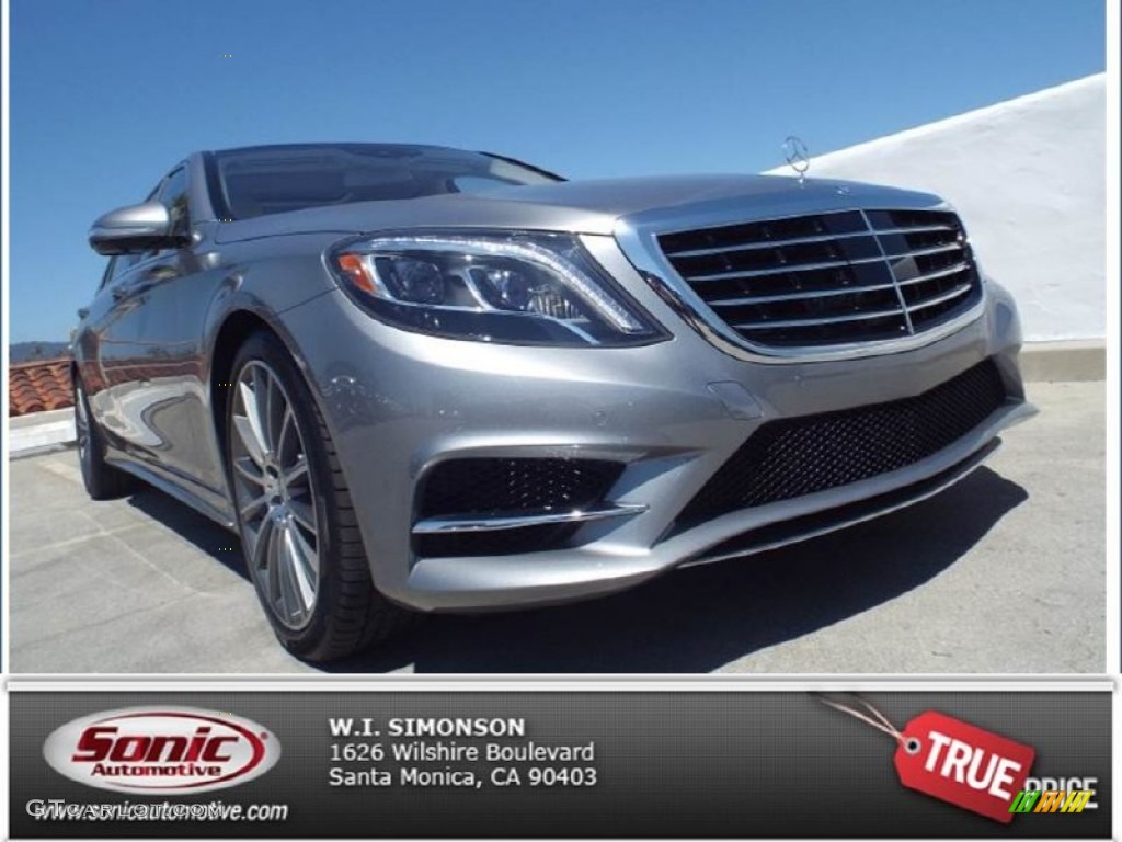 2015 S 550 Sedan - Palladium Silver Metallic / Crystal Grey/Seashell Grey photo #1