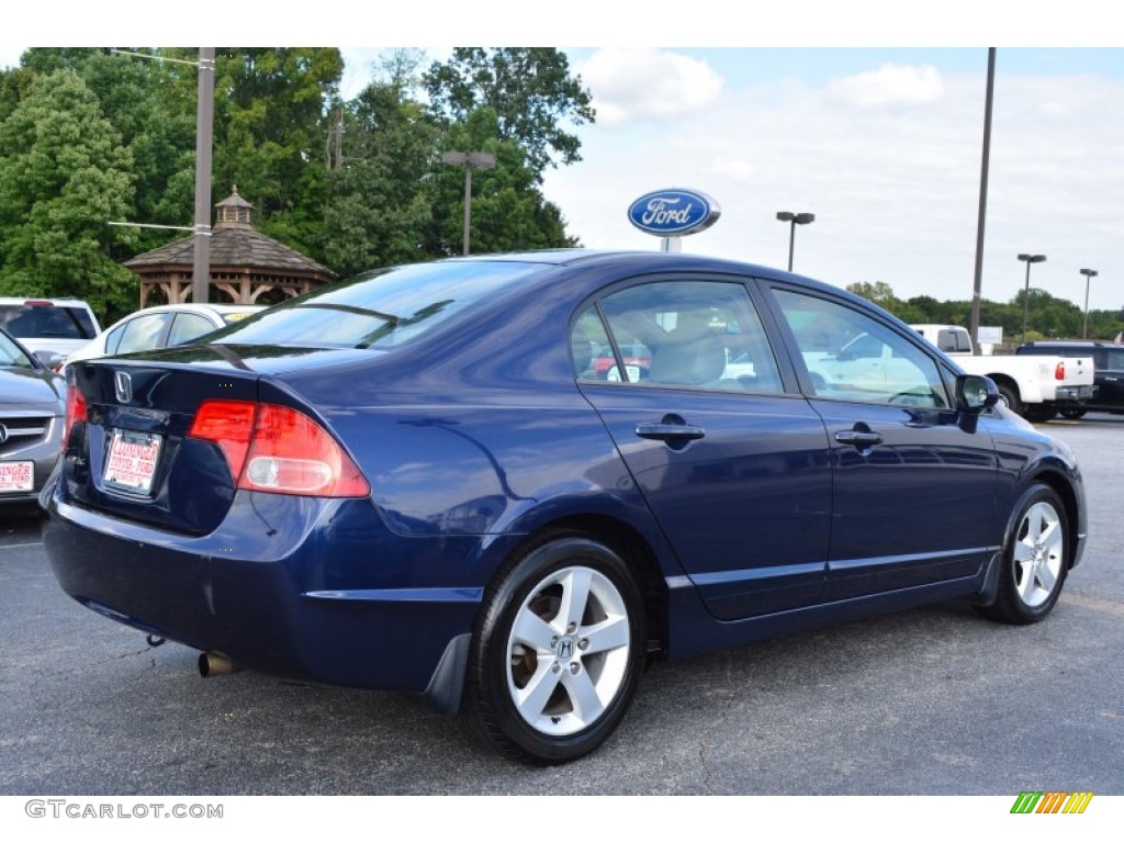 2006 Civic EX Sedan - Royal Blue Pearl / Gray photo #4