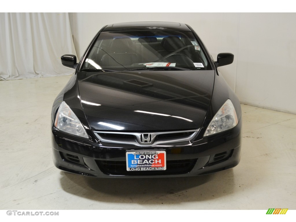 2006 Accord EX V6 Coupe - Nighthawk Black Pearl / Black photo #4
