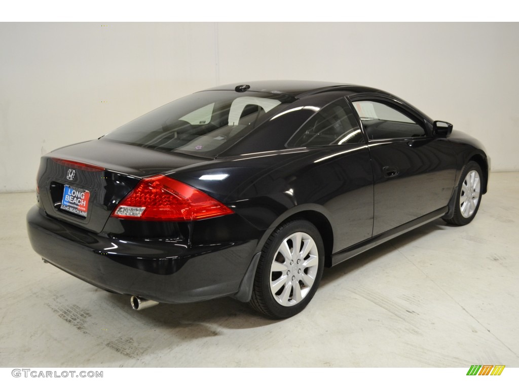 2006 Accord EX V6 Coupe - Nighthawk Black Pearl / Black photo #5