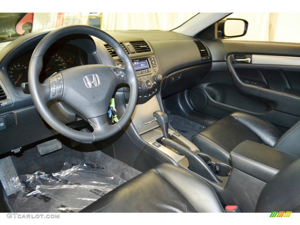 2006 Accord EX V6 Coupe - Nighthawk Black Pearl / Black photo #12