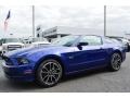 2014 Deep Impact Blue Ford Mustang GT Premium Coupe  photo #3