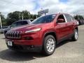 2015 Deep Cherry Red Crystal Pearl Jeep Cherokee Latitude 4x4  photo #1