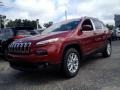 2015 Deep Cherry Red Crystal Pearl Jeep Cherokee Latitude 4x4  photo #1