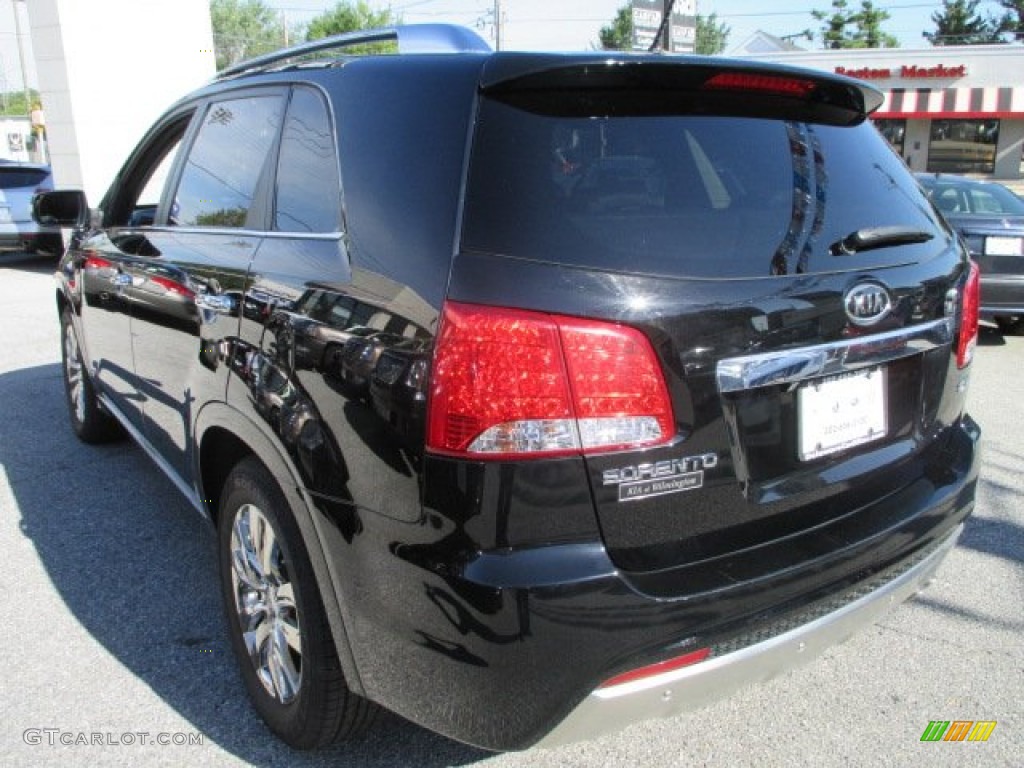 2011 Sorento SX V6 AWD - Ebony Black / Black photo #4