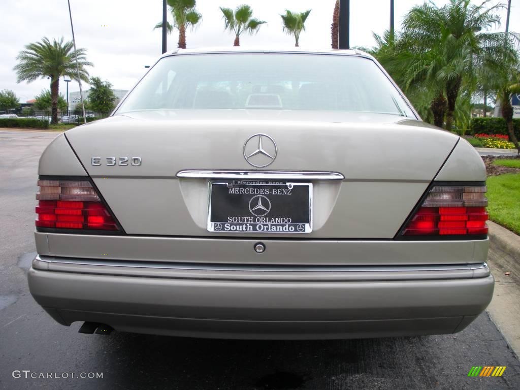 1995 E 320 Sedan - Smoke Silver Metallic / Parchment photo #7