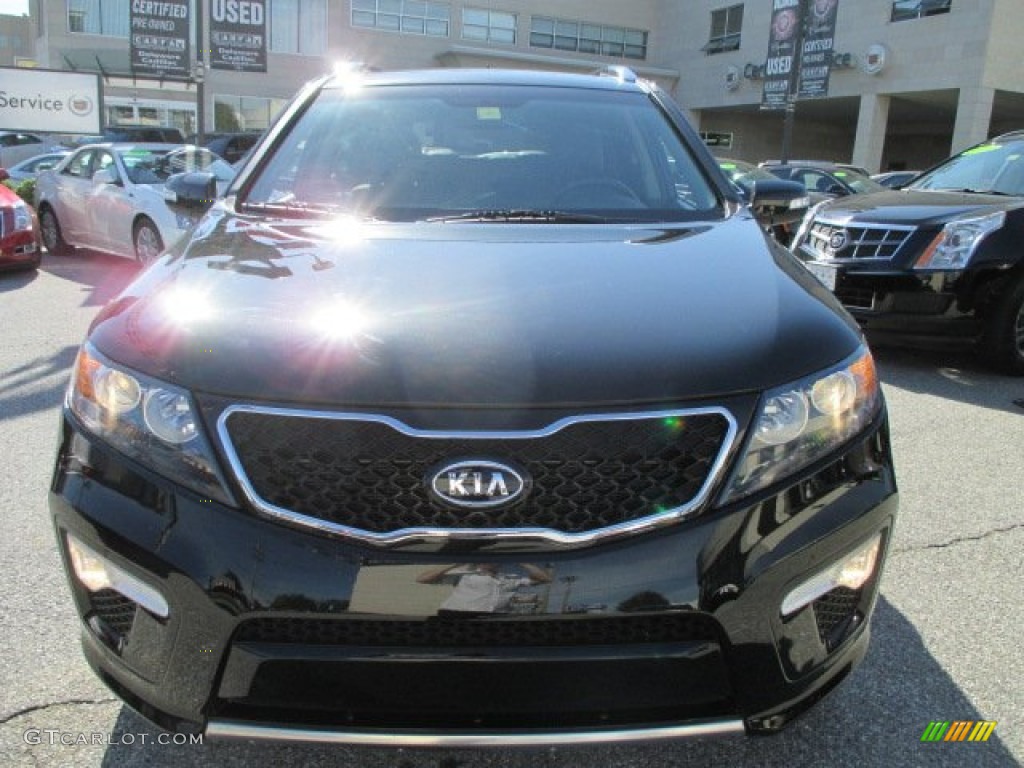 2011 Sorento SX V6 AWD - Ebony Black / Black photo #9