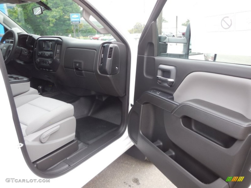 2015 Silverado 2500HD WT Double Cab 4x4 - Summit White / Jet Black/Dark Ash photo #49