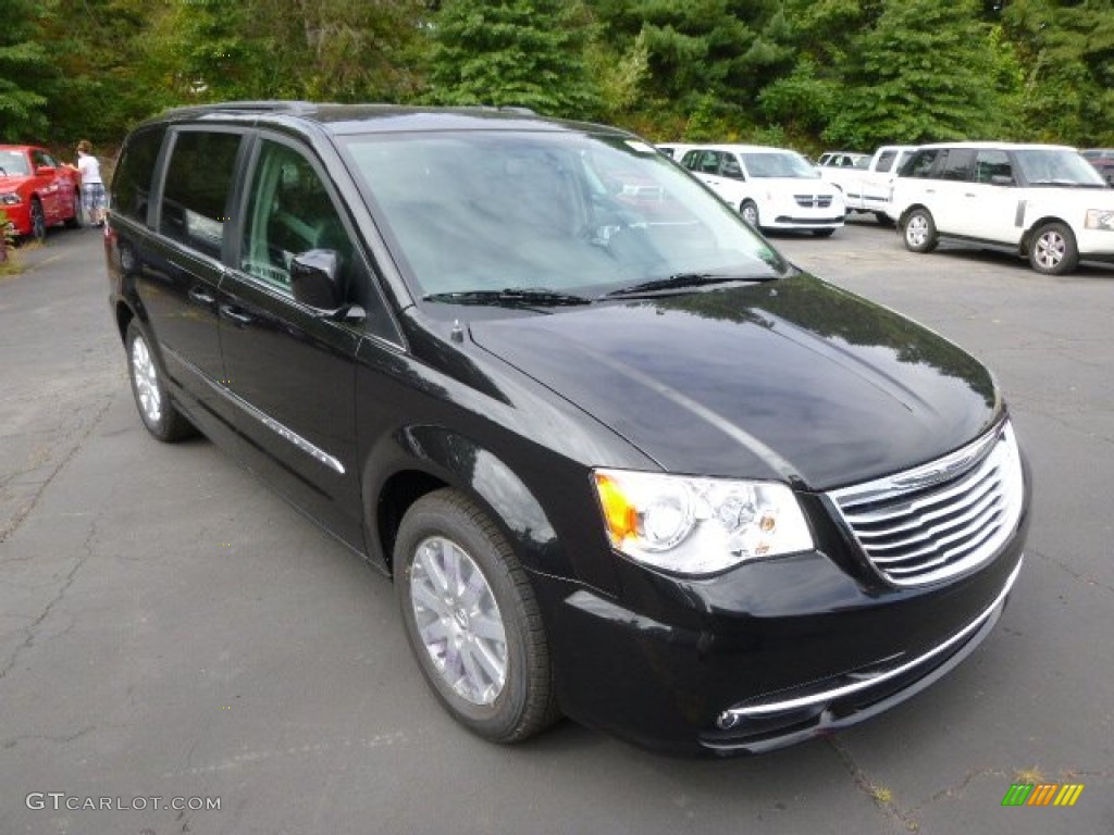 Brilliant Black Crystal Pearl 2015 Chrysler Town & Country Touring Exterior Photo #97163321