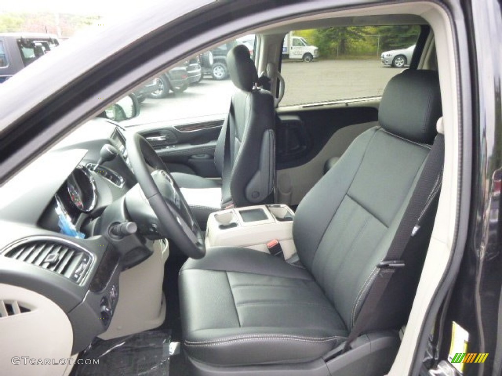 Black/Light Graystone Interior 2015 Chrysler Town & Country Touring Photo #97163465