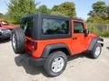 Firecracker Red 2015 Jeep Wrangler Sport S 4x4 Exterior