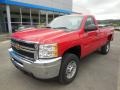 Victory Red - Silverado 2500HD WT Regular Cab 4x4 Photo No. 4