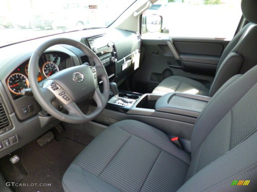 Charcoal Interior 2014 Nissan Titan SV King Cab 4x4 Photo #97166570