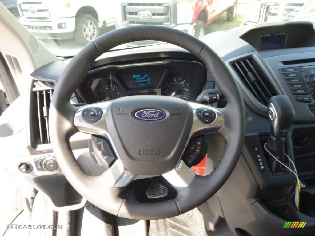 2015 Ford Transit Van 150 MR Long Pewter Steering Wheel Photo #97166769