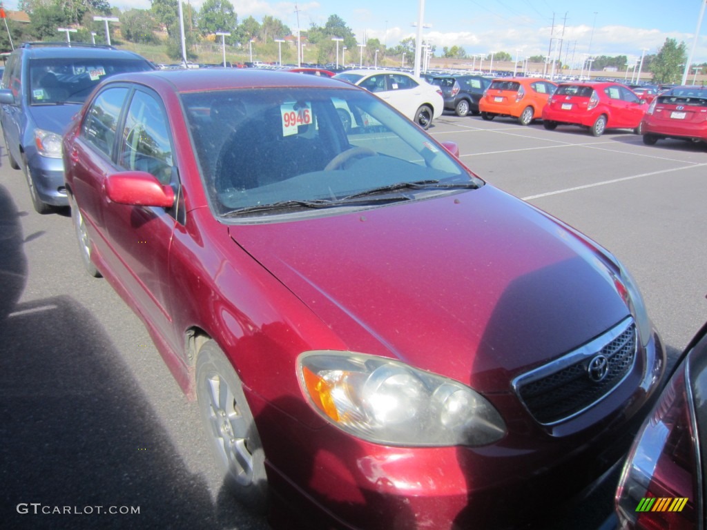 2005 Corolla S - Impulse Red / Black photo #1