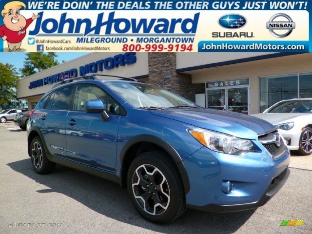 2014 XV Crosstrek 2.0i Premium - Quartz Blue Pearl / Ivory photo #1