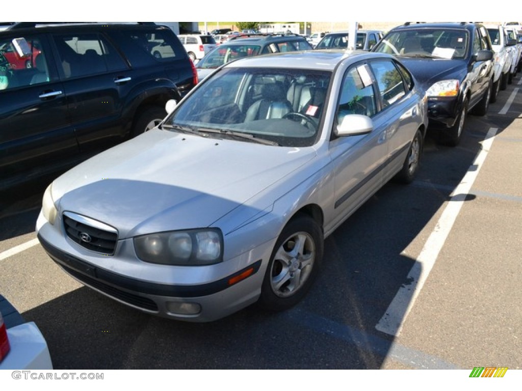 2002 Elantra GT Hatchback - Silver Pewter / Dark Gray photo #4