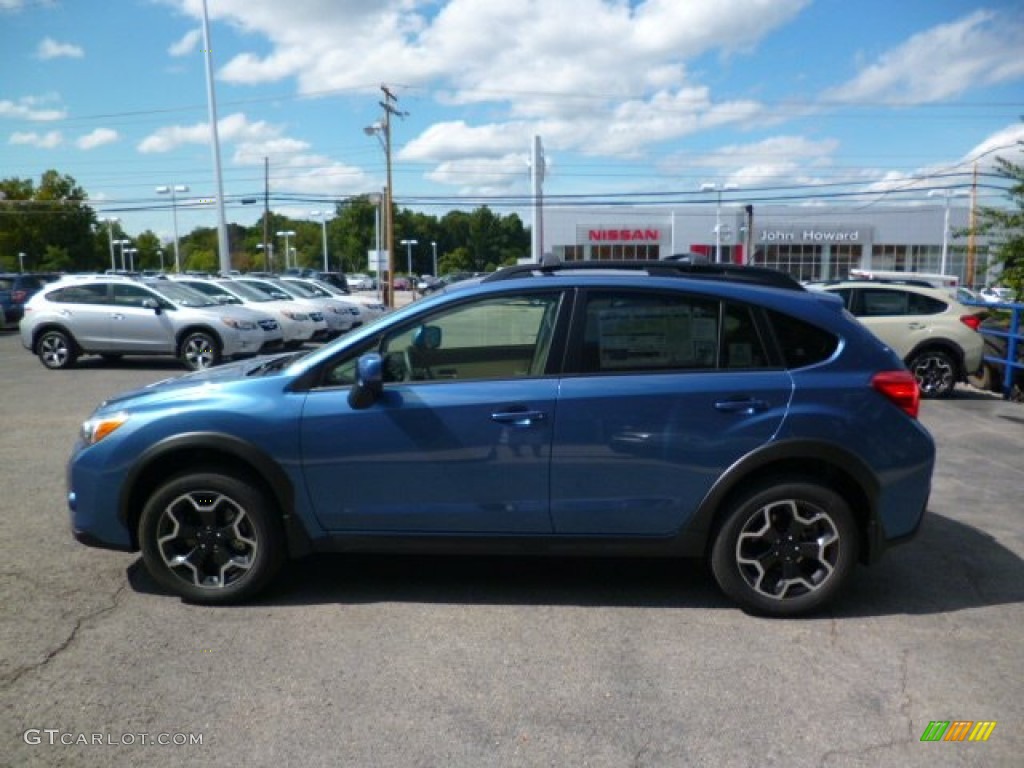 2014 XV Crosstrek 2.0i Premium - Quartz Blue Pearl / Ivory photo #4