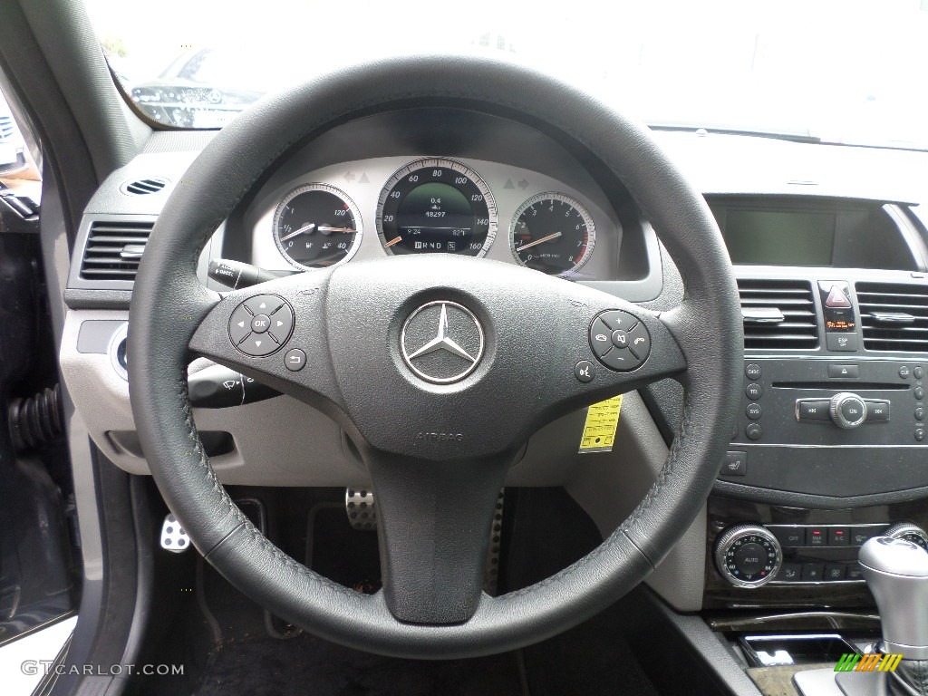 2008 C 350 Sport - Steel Grey Metallic / Grey/Black photo #10