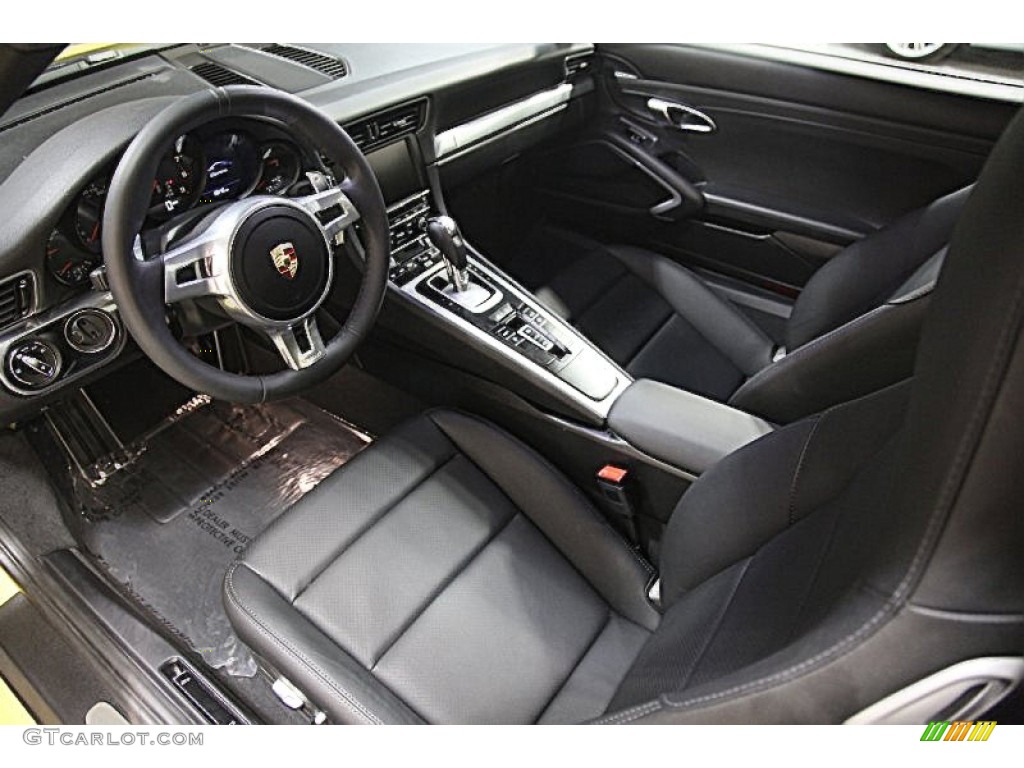 Black Interior 2014 Porsche 911 Carrera Coupe Photo #97170686
