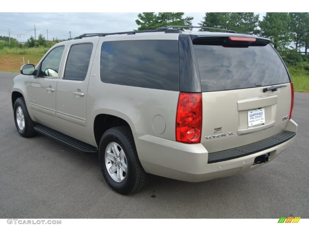 2013 Yukon XL SLT - Champagne Silver Metallic / Ebony photo #4